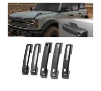 PNESHGTT Lot de 5 housses de poignée de porte extérieure de voiture, compatibles avec Ford Bronco 2021, motif fibre de carbone, garniture décorative, accessoires de voiture(Carbon Fiber Patten)