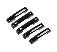 PNESHGTT Lot de 5 housses de poignée de porte extérieure de voiture, compatibles avec Ford Bronco 2021, motif fibre de carbone, garniture décorative, accessoires de voiture(Glossy Black)
