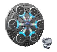 Pneterg Boxe Mural Musique, Machine De Boxe Musicale Adulte, Music Boxing Machine, Machine Boxe Musicale Adulte, Boxing Training Mural pour EntraîNement (H-Six cibles+Gant)