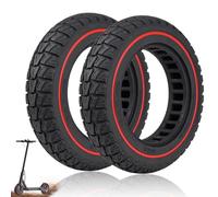 Pneu 10 Pouces Trottinette Electrique 10 x2.0-6.1, Pneu Plein Trotinette 10 Pouces, Roue Increvable Trotinette Electrique, 2 Pcs Roue Tubeless Scooter 10x2.0