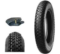 Pneu 2.50-8 + chambre avec valve incurvée pour couverture 4PR HFT216 TT caoutchouc roue pour scooter industriel avant arrière