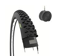 Pneu 24 x 1,95 (44-507) + chambre à air 24" noir pour VTT, VTT, vélo