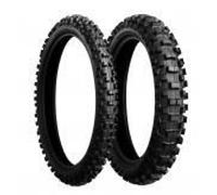 Bridgestone Pneu avant M203 70/100-17 40M TT Tout-terrain Argenté