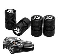 Pneu à capuchon de soupape de voiture - Forme de patte de chien 4 pièces robustes sans décoloration, fuite -proces | Couverture pratique pour les vannes pour les vannes SUV SUV Motorcycle moto Pneus d