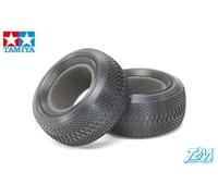 TAMIYA 300054185 - Pneu Avant Double Bloc 62/25 kit, 2 pièces