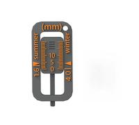 Pneu Bande De Roulement Jauge de Profondeur Porte-clés Portable Mesureur De Sécurité Des Pneus De Voiture Vérifier Universel Essentiel Pour Les Voyages Sur La Route Et L'entretien De La Voiture