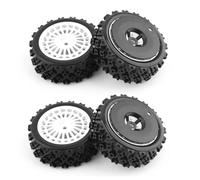 Pneu Caoutchouc RC Compatible avec Tamiya XV-01 XV01 TA06 pour TT-01 pour TT-02 PTG-2 1/10 Pièces De Mise À Niveau pour Voitures De Course Radiocommandées Pneus en Caoutchouc De 72 Mm(Black)