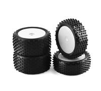 Pneu Caoutchouc RC pour SRX2 pour SRX4 pour Bandit pour Tekno pour EB410 pour YOKOMO pour YZ4 2WD 4WD Roue en Plastique Pneu en Caoutchouc pour Voiture RC Tout pour Terrain 1/10