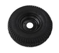 Pneu de 6 Pouces, Explosion Proof en Caoutchouc Durable Empêchez la Perforation du Pneu VTT M8X3 Screw/Fastener Fixation 13x5.00-6 avec Jantes Noires pour Mini Vélo