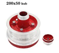 Pneu De 8 Pouces 200x50 Pour Véhicule Électrique, Roue En Aluminium, Roue Arrière, Moyeu Rouge