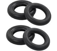 Pneu de brouette et chambre à air 4 pcs 3.50 8 4PR Caoutchouc Noir G