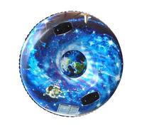 Pneu de Neige Gonflable avec Poignées, Pneu de Ski 43,3", Luge Gonflable pour Enfants, Luge de Noël pour Faire de La Luge, Réveillon du Nouvel an, Bleu Foncé