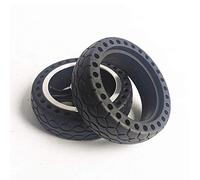 Pneu De Scooter Électrique 5,5 Pouces 5.5X1.5 Pneu Solide en Nid d'abeille Pneu Solide Antidéflagrant Et Résistant À l'usure Roue en Alliage D'Aluminium Accessoires De Scooter 8Mm 10Mm, Portable Dur