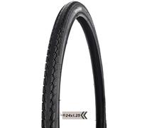 Pneu de vélo 24x1,25/24 1,25 32-507, Pneu de vélo VTT 24x1,25 City Street, Pneu de vélo de 24 Pouces, Noir