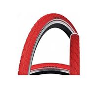 Pneu de vélo rouge - Kenda - 700 x 38c - 40-622 - Modèle K935 Khan - Semi-slick - Faible résistance au roulement