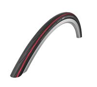 Pneu route 700 x 25 schwalbe lugano2 noir bande rouge tr (25-622)