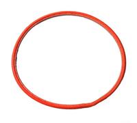 Pneu de vélo solide 700 x 23 C résistant à l'usure en caoutchouc sans air pour vélo de route à pignon fixe pour vélo de course et vélo de course plus durable (rouge)