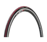 Pneu de Vélo Tubetype, 700 x 25, Noir/Rouge
