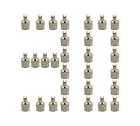 Pneu de Voiture Valve 30 Pcs, Bouchon Anti-poussière de Voiture, Bouchon de Voiture, Bouchons de Pneu pour Voitures, Capuchons de Tige en métal Moto/Voiture