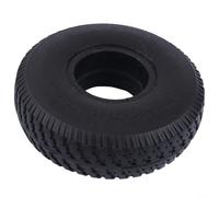 Pneu en caoutchouc solide 25,4 cm 4.10/3.50-4 Roue de rechange pour scooter de mobilité 260 x 85 mm Anti-crevaison Résistant à l'usure Pneu non déformable
