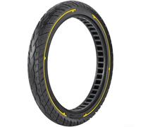 Pneu en caoutchouc solide de 40,6 x 5,4 cm pour vélos électriques de 40,6 cm, fauteuils roulants et vélos sans crevaisons, stabilité d'utilisation à long terme (jaune)