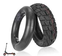 Pneu extérieur et intérieur 255 x 80 pour scooter électrique Kukirin G2 Max, Kukirin G2 Master, Kukirin G3 Pro, pneu standard 255 x 80 + chambre à air 10 x 2,5 avec valve incurvée à 90° - Pneu de