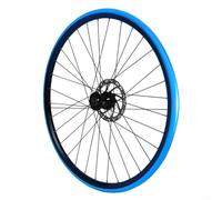 Pneu extérieur solide 700 x 23 C non gonflable sans chambre à air, léger, en caoutchouc haute densité, anti-crevaison, roue de rechange pour vélo de route, noir et bleu (bleu)