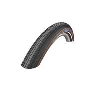Pneu rigide Schwalbe Fat Frank 28x2.00 K-Guard TwinSkin réfléchissant noir marron
