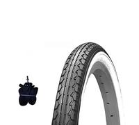Pneu Kenda 24 x 1,75 (47 - 507) + chambre à air pour enfant 24" - Blanc et noir