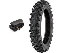 Pneu Mini Cross 2.50 - 10 + Chambre À Air Gomme Crantée Minimoto Minicross 10''