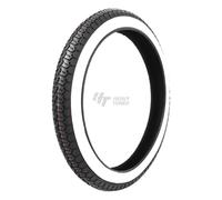 Pneu Mitas B8 2.25-16 38J TT WW blanc paroi avant / arrière