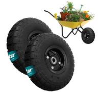 Roue de brouette Sillar 280x82 mm axe 16 mm charge 90 kg pour chariot jardin