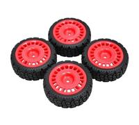 Pneu Rallye 12mm pour Tamiya pour TT-02 pour TT-01 XV-01 DF-03 Rc | Pneus rallye avec bande roulement en caoutchouc roues plastique hex 12mm pour course sur route 1/10. RC Pneus Roues
