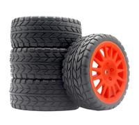 Pneu Rallye pour Tamiya pour TT01 02 PTG-2 XV01 1/10 Mise Niveau | Spécialement conçus, pneus en caoutchouc offrent une adhérence ferme sur chaussée sèche et mouillée. RC Pneus Roues