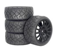 Pneu Rallye pour Tamiya pour TT01 02 PTG-2 XV01 1/10 Mise Niveau | Spécialement conçus, pneus en caoutchouc offrent une adhérence ferme sur chaussée sèche et mouillée. Pneus