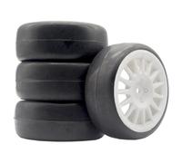 Pneu Rallye pour Tamiya pour TT01 02 PTG-2 XV01 1/10 Mise Niveau | Spécialement conçus, pneus en caoutchouc offrent une adhérence ferme sur chaussée sèche et mouillée. Pneus