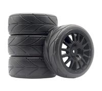 Pneu Rallye pour Tamiya pour TT01 02 PTG-2 XV01 1/10 Mise Niveau | Spécialement conçus, pneus en caoutchouc offrent une adhérence ferme sur chaussée sèche et mouillée. RC Pneus Roues