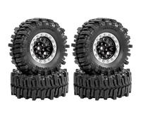 Pneu Roue À Billes en Métal 64mm 1.3 Pouces pour Traxxas pour Trx4m 1/18 | Roues beadlock pneus caoutchouc souple traction renforcée micro crawler et contrôle escalade stable Pièces