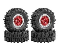 Pneu Roue À Billes en Métal 64mm 1.3 Pouces pour Traxxas pour Trx4m 1/18 | Roues beadlock pneus caoutchouc souple traction renforcée micro crawler et contrôle escalade stable Pièces