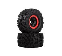 Pneu Roue Caoutchouc 166mm Hex 17mm 2/4Pc pour HPI pour Savage 1/7 1/8 1/10 | Remplacement voiture RC, pneus tout Pour terrain 166mm avec hexagone 17mm camions à grande échelle ModèLe