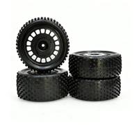 Pneu Roue pour Traxxas pour Axial pour Tamiya pour TT02-B 1/10 12 | Pneus tout-terrain caoutchouc arrière avec roues plastique, remplacement amélioré pour RC 1/10 1/12. Pneus