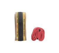 Pneu route vittoria corsa pro 700 mm tubetype souple graphene silica compound flancs beiges chambre a air competition latex