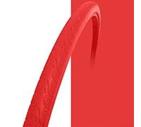 Pneu sans chambre à air solide 700 x 23C pour vélo urbain à pignon fixe en polyuréthane, s'adapte à la plupart des jantes en acier 700 x 18, 700 x 23, 700 x 25 rainures de jante en acier (rouge)