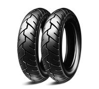Michelin - Pneu Moto S1 - Scooter - 3.00R10 - 50J - Diagonal,TL-TT,Avant-Arrière