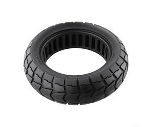 Pneu solide 10 x 2,75-6 10 pouces - Pneu tout-terrain 70/65-6 - Roue sans chambre à air pour scooter électrique et voiture d'équilibre, anti-crevaison en caoutchouc robuste