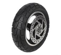 Pneu solide 70/65-6,5 avec disque, pour scooter électrique, voiture d'équilibre, hors route, matériau en caoutchouc, pièces de rechange non pneumatiques (pneus + freins à disque) 25,4 cm