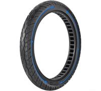 Pneu solide de 40,6 cm pour vélo électrique et fauteuil roulant, construction en caoutchouc sans air avec performance anti-crevaison, adhérence stable et faible entretien (bleu)