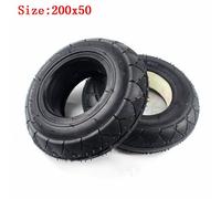 Pneu Solide De 8 Pouces Rempli De Mousse Pour Trottinette, 200x50, Blanc Ou Noir, Pour Razor E100 E125 E200