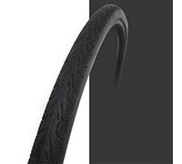 Pneu solide de vélo de route 700 x 23C en polyuréthane pour vélo urbain à pignon fixe sans chambre à air, utilisation sous vide, s'adapte aux rainures de jante en acier de plus de 16 mm (noir)
