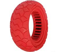 Pneu solide en caoutchouc compatible avec la trottinette électrique Kukirin G2 Pro de 22,9 cm, prend en charge les roues de 22,9 x 7,6 à 14,9 cm, performance plate non gonflable (rouge)